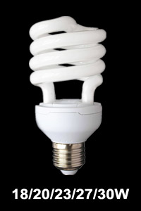 10mm tube half spiral CFL lamp